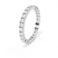 Aarinya Aurelia Eternity Band, Classic Bordered Round Diamond Band