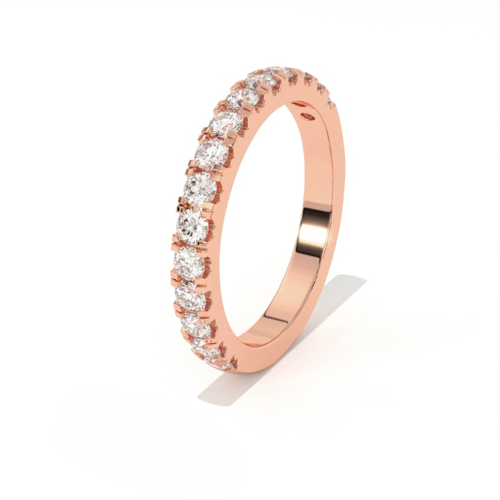 Aarinya Classic Office Wear Stackable Ring, Daily Brilliance Stacking Ring