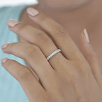 Aarinya Classic Office Wear Stackable Ring, Daily Brilliance Stacking Ring