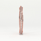 Aarinya  Twisted Pave Diamond Band, The Helix Continuous Ribbon Eternity, Twisted Mobius Eternity Ring