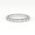 Aarinya Bar-Set Round Diamond Eternity Band, The Horizon Floating Diamond Ring