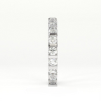 Aarinya Bar-Set Round Diamond Eternity Band, The Horizon Floating Diamond Ring