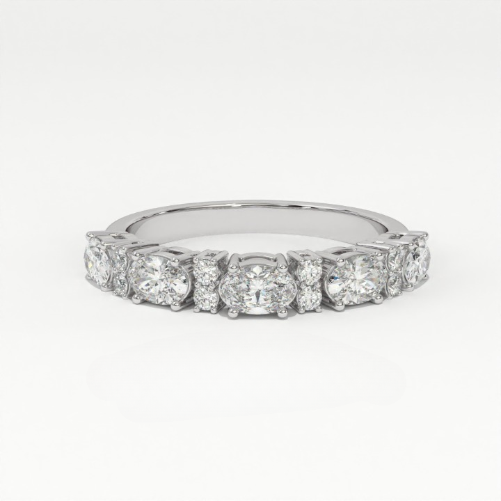Aarinya Oval & Round Lab-Grown Diamond Band, The Sonata Floating Oval and Round Ring