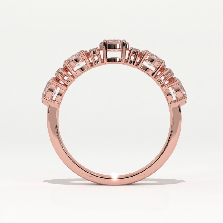 Aarinya Oval & Round Lab-Grown Diamond Band, The Sonata Floating Oval and Round Ring