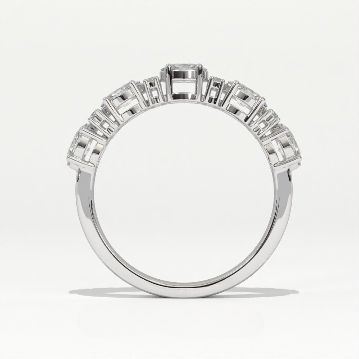 Aarinya Oval & Round Lab-Grown Diamond Band, The Sonata Floating Oval and Round Ring