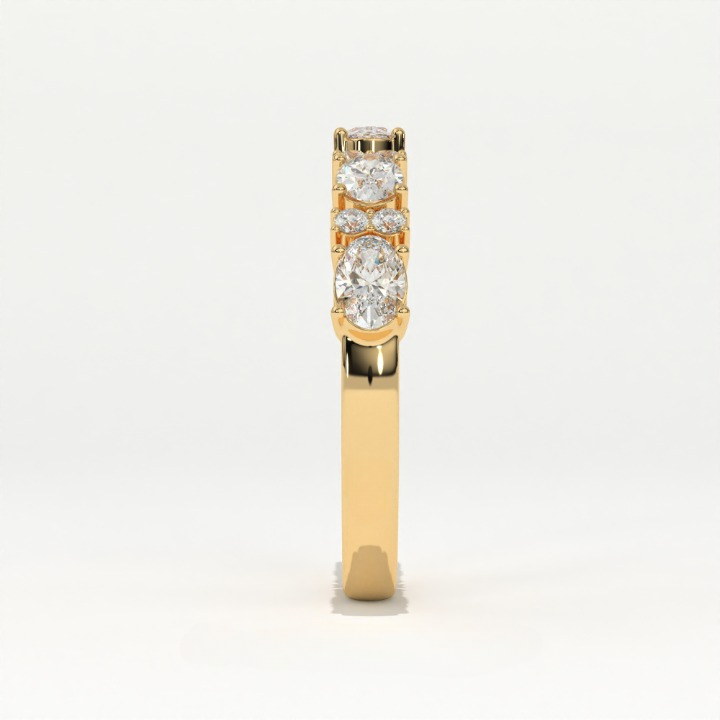 Aarinya Oval & Round Lab-Grown Diamond Band, The Sonata Floating Oval and Round Ring