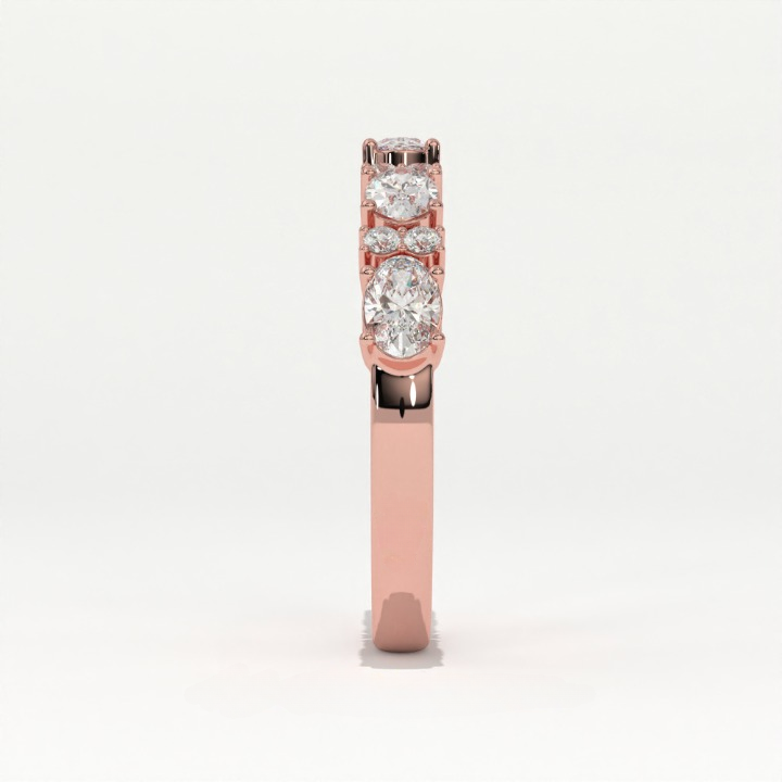 Aarinya Oval & Round Lab-Grown Diamond Band, The Sonata Floating Oval and Round Ring