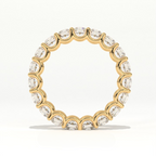 Aarinya Empress Radiant Floating Diamond Eternity, The Endless Devotion Scalloped Eternity Ring