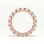 Aarinya Empress Radiant Floating Diamond Eternity, The Endless Devotion Scalloped Eternity Ring