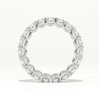 Aarinya Empress Radiant Floating Diamond Eternity, The Endless Devotion Scalloped Eternity Ring