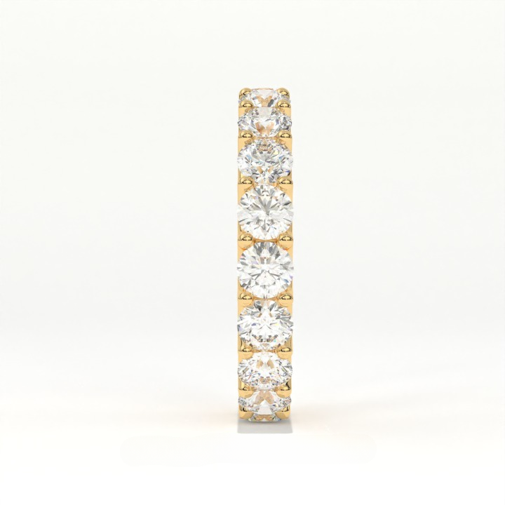 Aarinya Empress Radiant Floating Diamond Eternity, The Endless Devotion Scalloped Eternity Ring