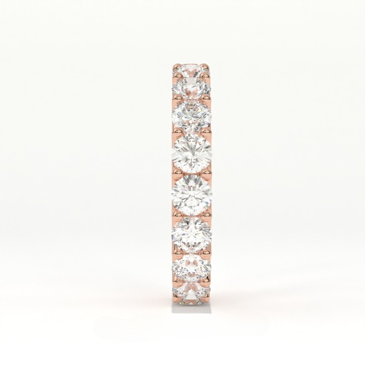 Aarinya Empress Radiant Floating Diamond Eternity, The Endless Devotion Scalloped Eternity Ring
