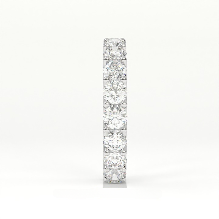 Aarinya Empress Radiant Floating Diamond Eternity, The Endless Devotion Scalloped Eternity Ring