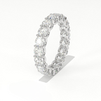Aarinya Empress Radiant Floating Diamond Eternity, The Endless Devotion Scalloped Eternity Ring