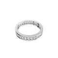 Aarinya Full Eternity Channel Diamond Band Ring, Eternity Channel Round Diamond Ring