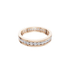 Aarinya Full Eternity Channel Diamond Band Ring, Eternity Channel Round Diamond Ring