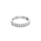 Aarinya Full Eternity Channel Diamond Band Ring, Eternity Channel Round Diamond Ring