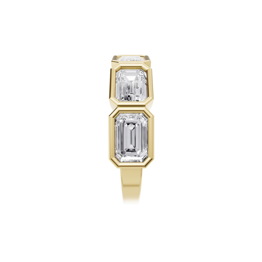 Aarinya Floating Round Hidden Accent Band Ring, The Eternal Tension-Set Round Diamond Band Ring
