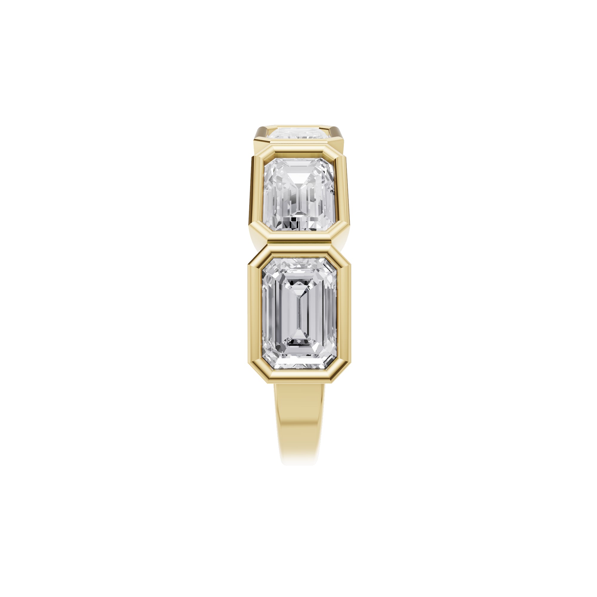 Aarinya Floating Round Hidden Accent Band Ring, The Eternal Tension-Set Round Diamond Band Ring