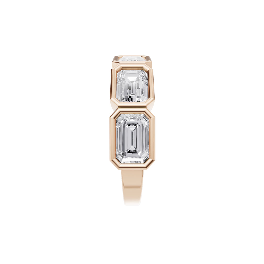 Aarinya Floating Round Hidden Accent Band Ring, The Eternal Tension-Set Round Diamond Band Ring