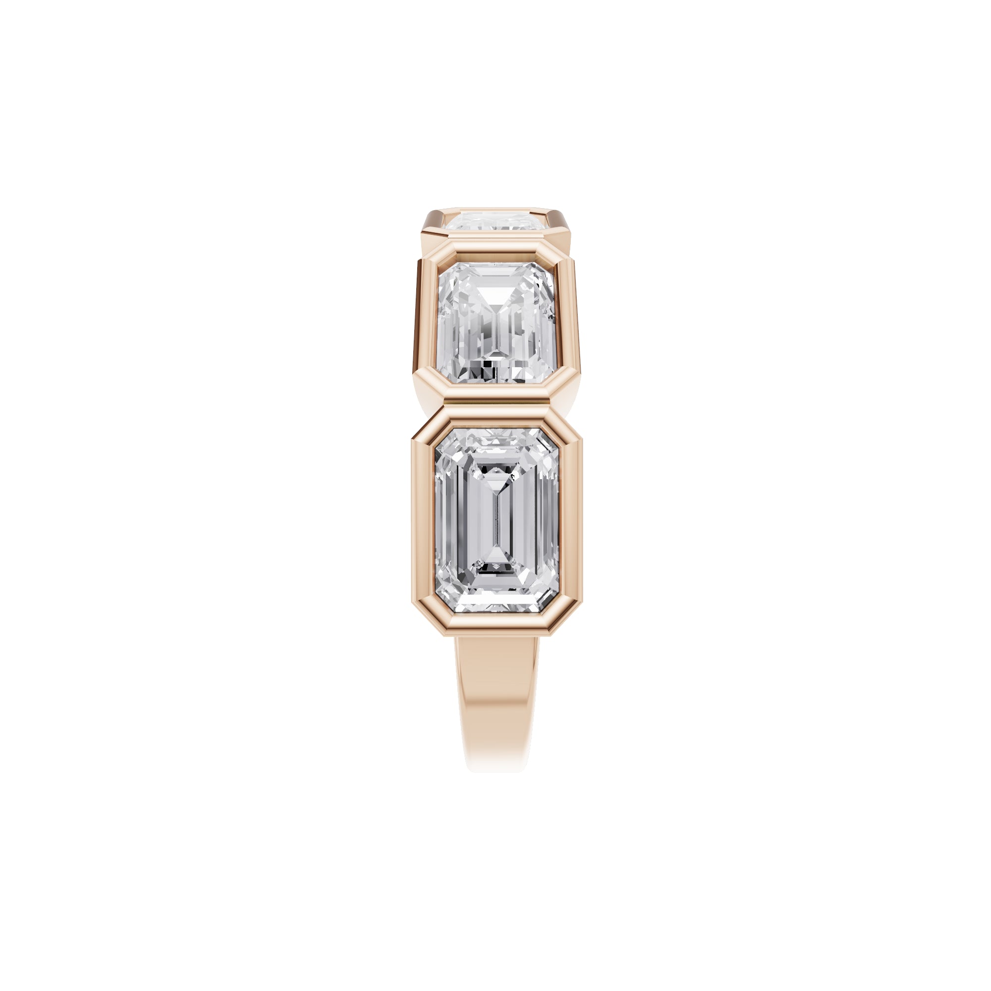 Aarinya Floating Round Hidden Accent Band Ring, The Eternal Tension-Set Round Diamond Band Ring