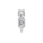 Aarinya Floating Round Hidden Accent Band Ring, The Eternal Tension-Set Round Diamond Band Ring