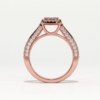 Aarinya Cluster Cathedral Lab-Grown Diamond Ring, The Regent Square Ring, The Empress Tiered Cathedral Cluster Ring