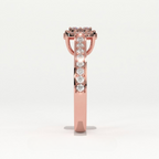 Aarinya Cluster Cathedral Lab-Grown Diamond Ring, The Regent Square Ring, The Empress Tiered Cathedral Cluster Ring