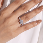 Aarinya Cluster Cathedral Lab-Grown Diamond Ring, The Regent Square Ring, The Empress Tiered Cathedral Cluster Ring