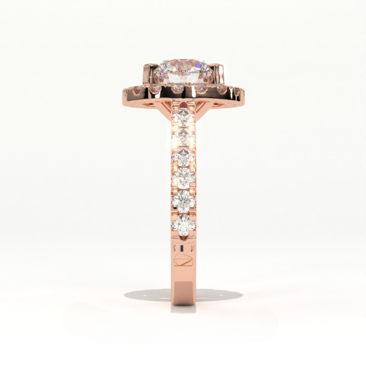 Aarinya Floating Cluster Ring, Brilliance Round Cluster Ring, Round Diamond Ring