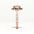 Aarinya Floating Cluster Ring, Brilliance Round Cluster Ring, Round Diamond Ring