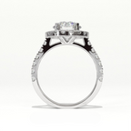 Aarinya Floating Cluster Ring, Brilliance Round Cluster Ring, Round Diamond Ring