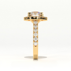 Aarinya Floating Cluster Ring, Brilliance Round Cluster Ring, Round Diamond Ring