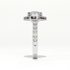 Aarinya Floating Cluster Ring, Brilliance Round Cluster Ring, Round Diamond Ring