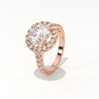 Aarinya Floating Cluster Ring, Brilliance Round Cluster Ring, Round Diamond Ring