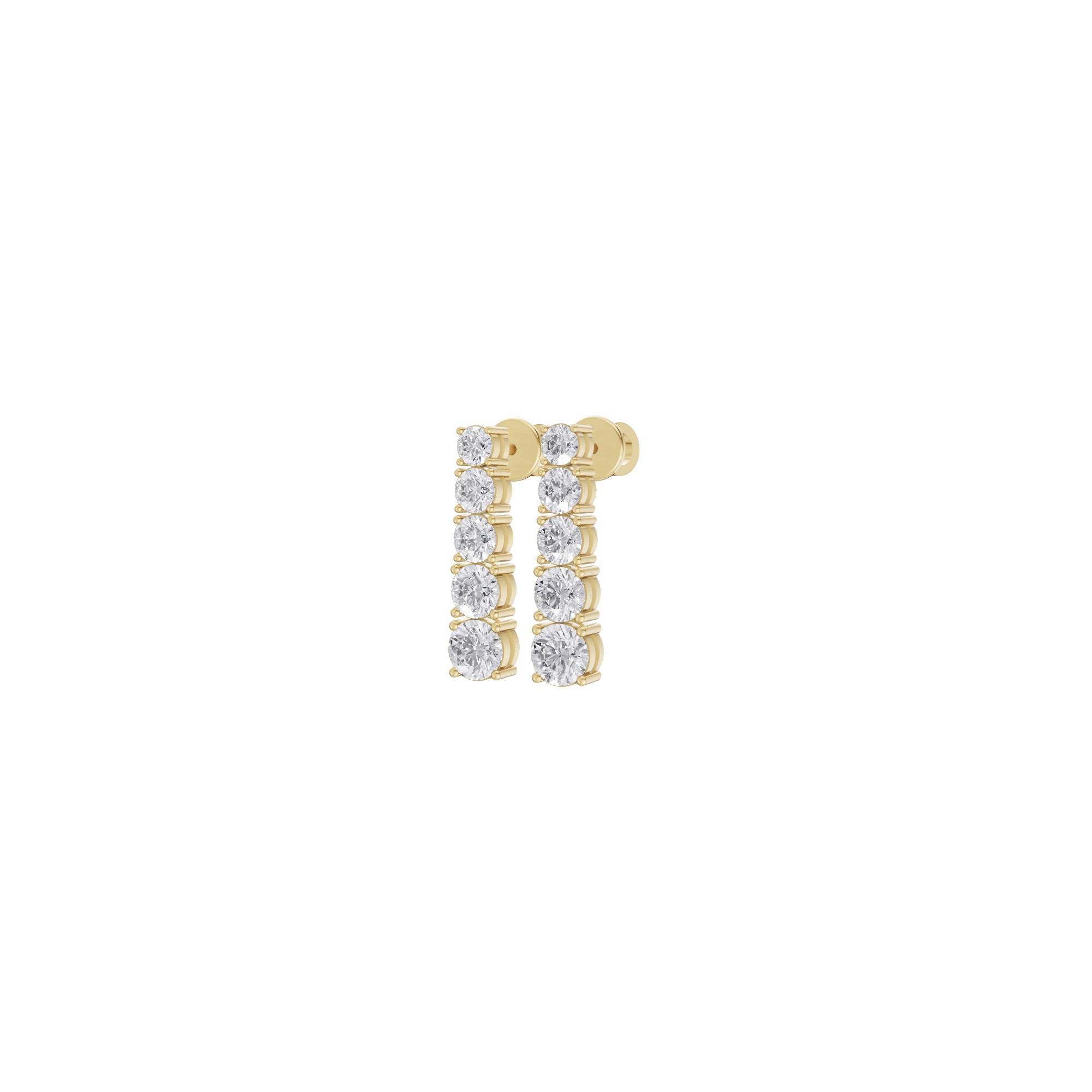 Aarinya Lab-Grown Diamond Linear Drop Earrings