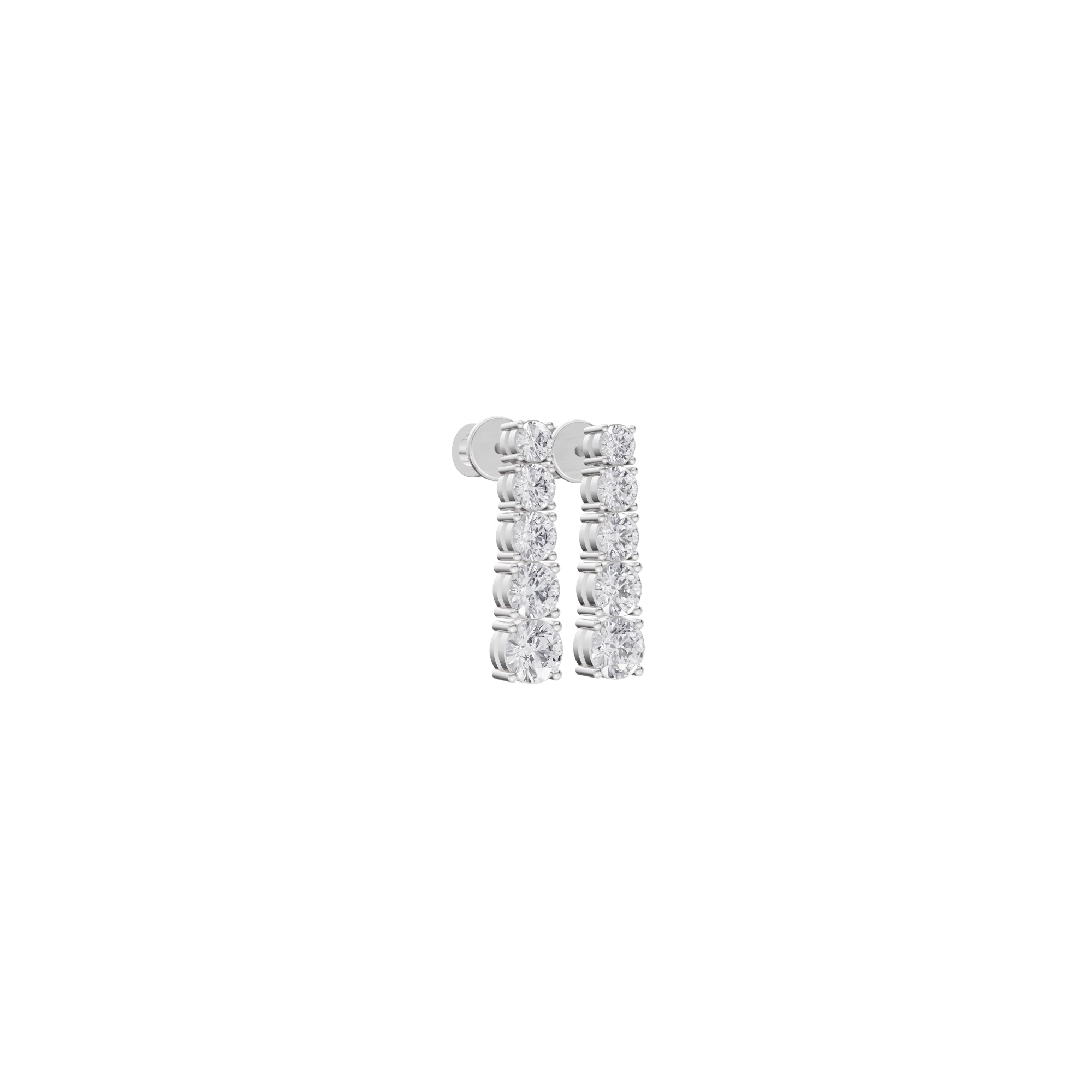 Aarinya Lab-Grown Diamond Linear Drop Earrings