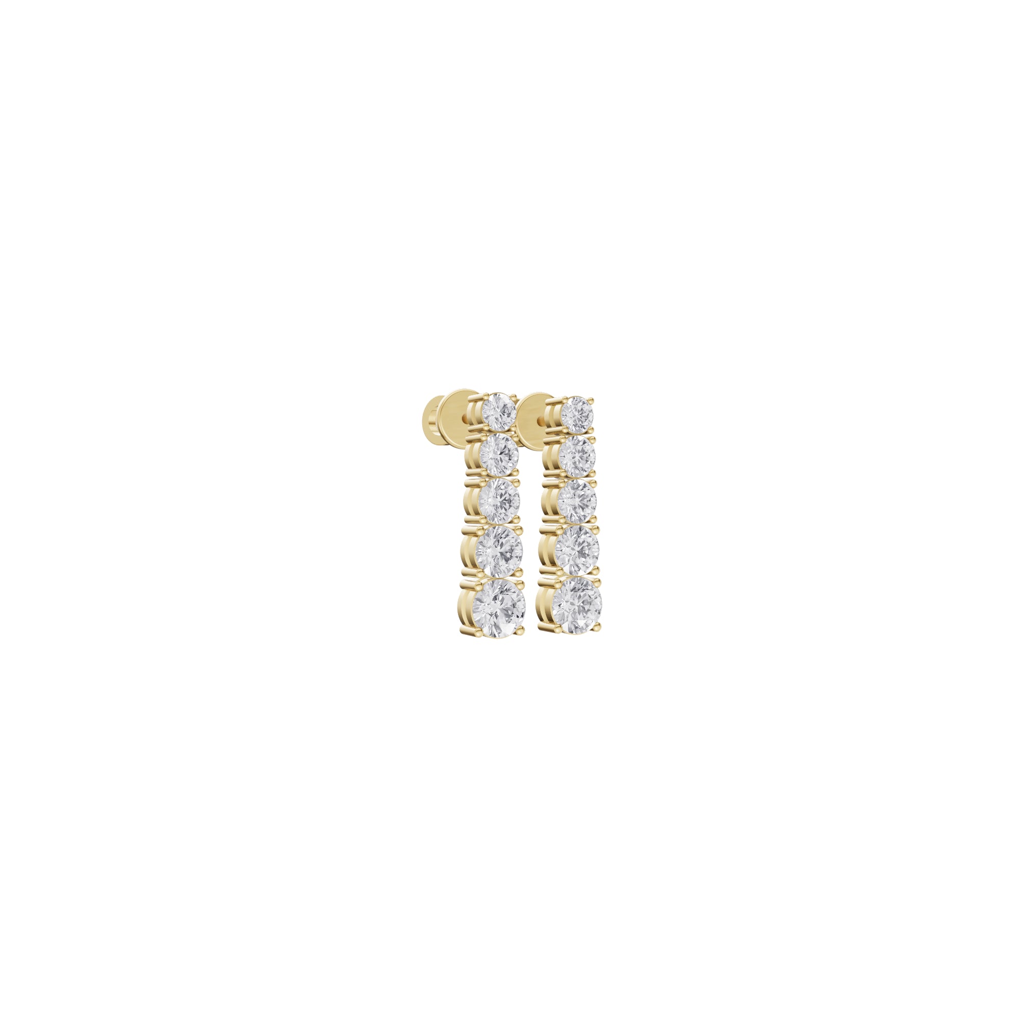 Aarinya Lab-Grown Diamond Linear Drop Earrings