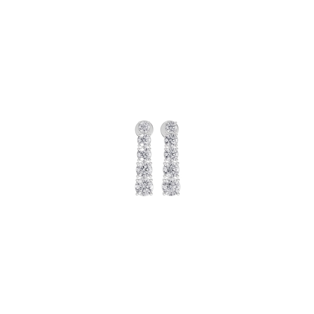 Aarinya Lab-Grown Diamond Linear Drop Earrings