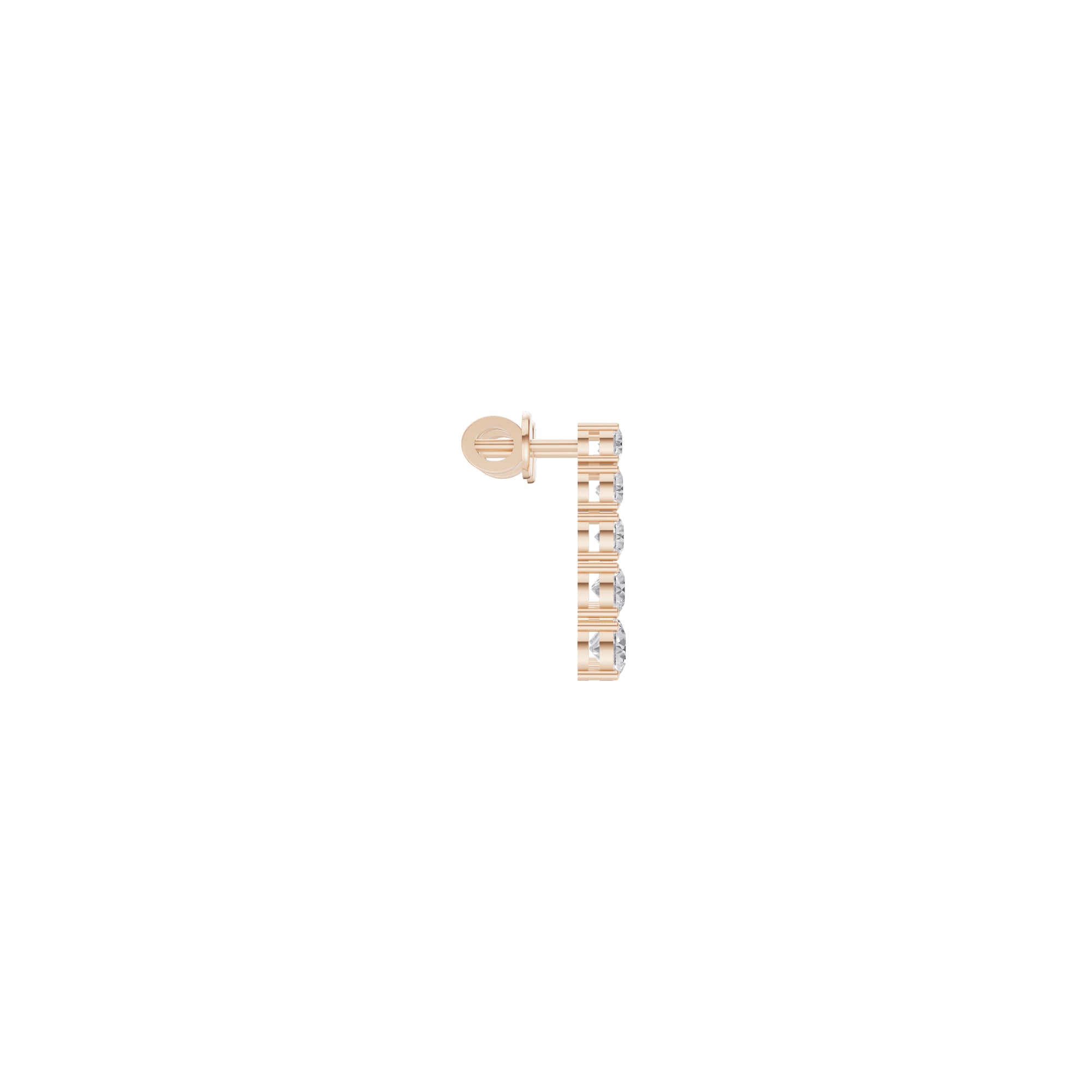 Aarinya Lab-Grown Diamond Linear Drop Earrings