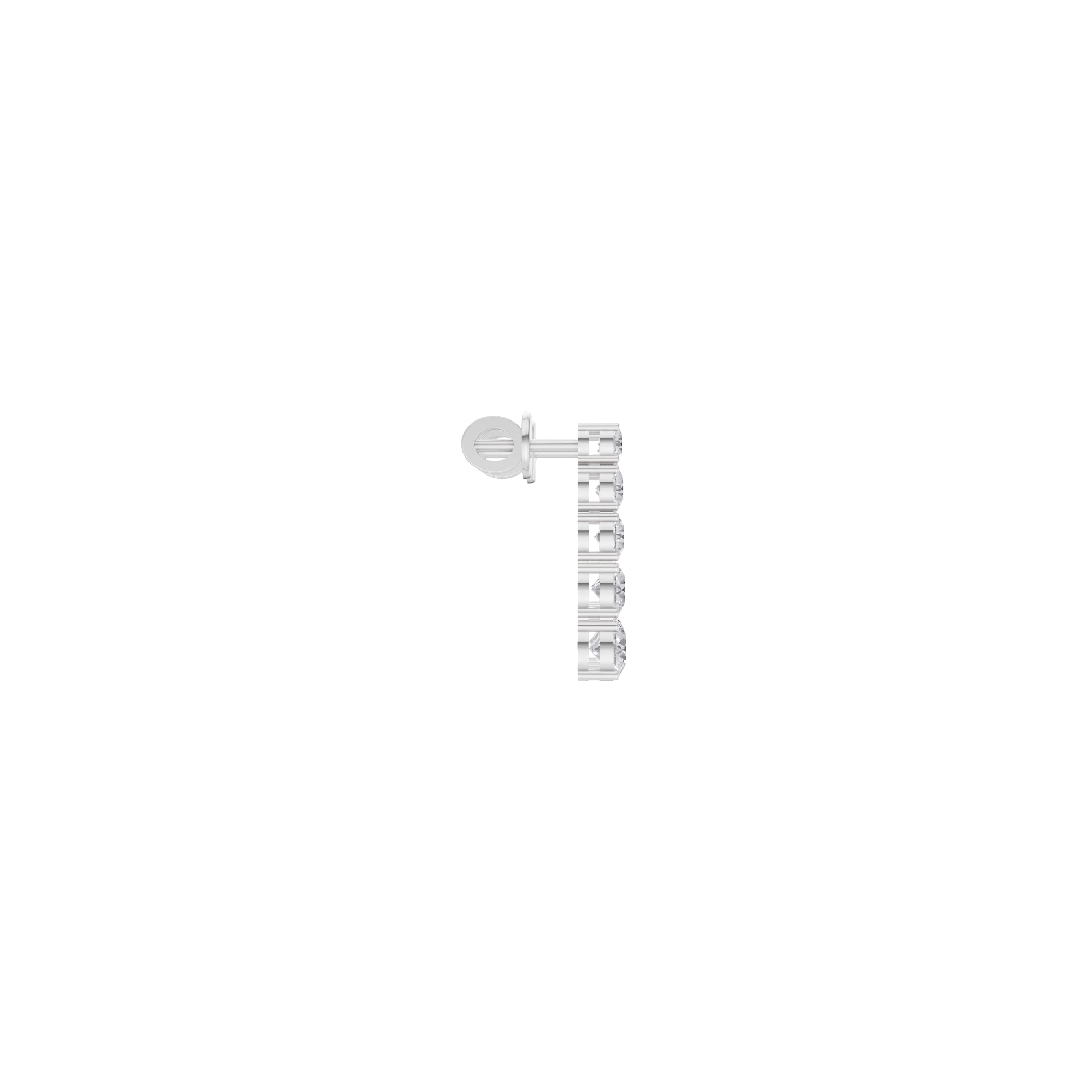 Aarinya Lab-Grown Diamond Linear Drop Earrings