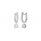 Aarinya Floral Cluster Linear Lab-Grown Diamond Drop Earrings, The Centurion Minimalist Tiered Rosetta Drop Earrings