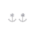 Aarinya Floating Arc Lab Grown Diamond Earrings