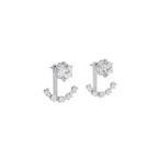 Aarinya Floating Arc Lab Grown Diamond Earrings