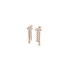 Aarinya Fan-Cluster Dual-Strand Diamond Drop Earrings