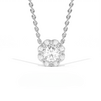 Aarinya Blossom Floral Pendant, Daily Wear / Office Wear Pendant, Milestone Birthday Gift, Floral Diamond Pendant