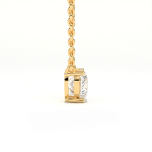 Aarinya Amore Heart Pendant, Minimalist Heart Cut Diamond Pendant