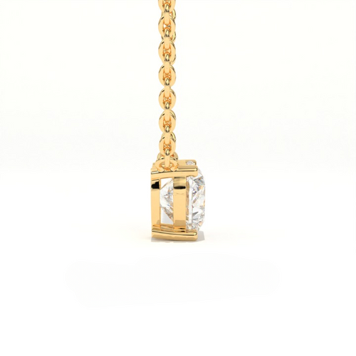 Aarinya Amore Heart Pendant, Minimalist Heart Cut Diamond Pendant
