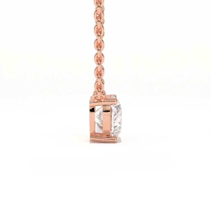Aarinya Amore Heart Pendant, Minimalist Heart Cut Diamond Pendant