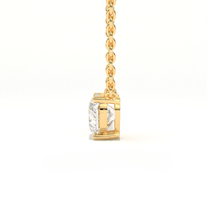 Aarinya Amore Heart Pendant, Minimalist Heart Cut Diamond Pendant